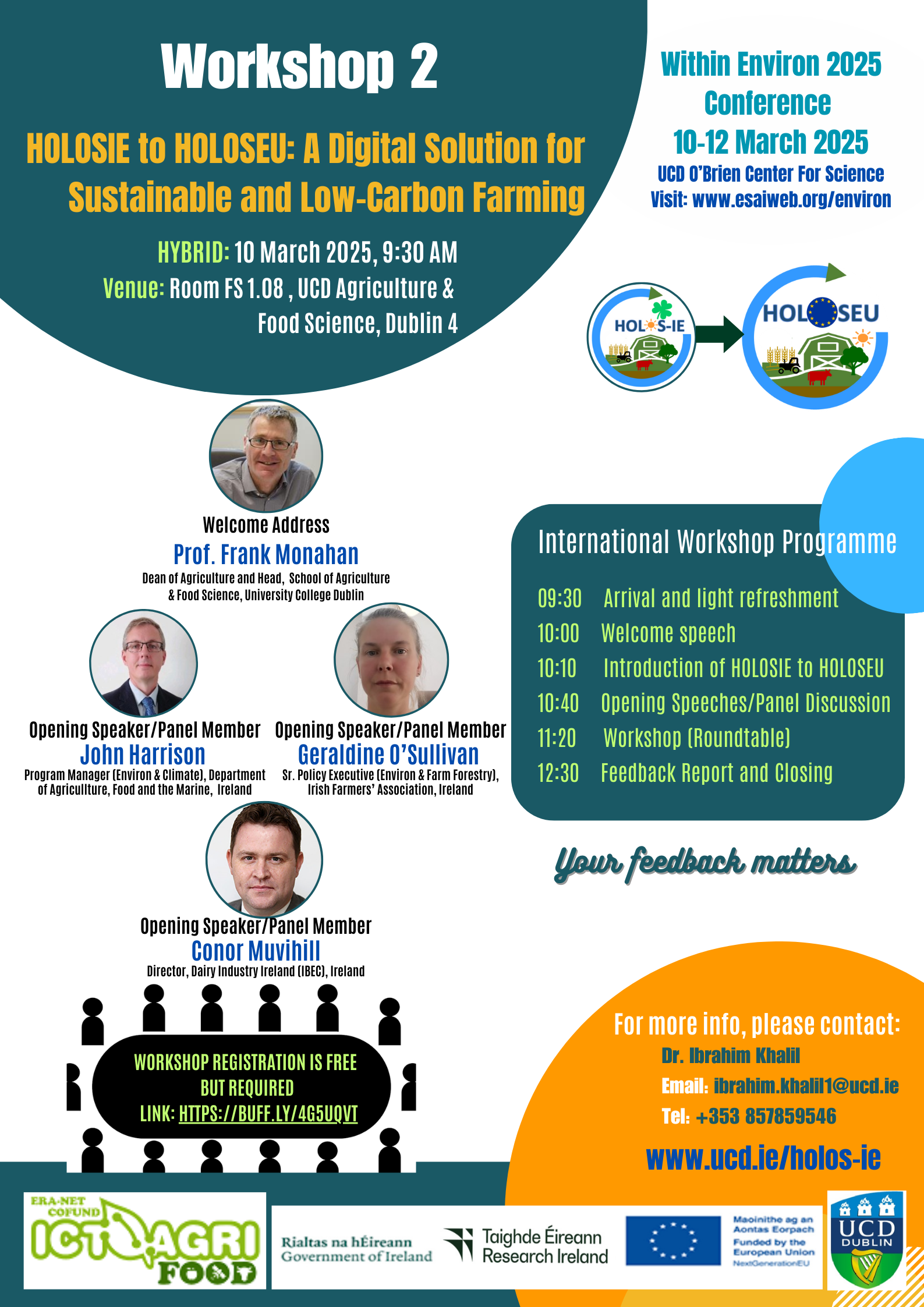 Join International Workshop\nHOLOSIE to HOLOSEU: A Digital Solution for Sustainable and Low Carbon Farming